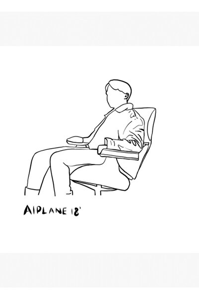 Universal J-hope Ξύλινη Διακοσμητική Αφίσα Αεροπλάνου Κωδ.4578