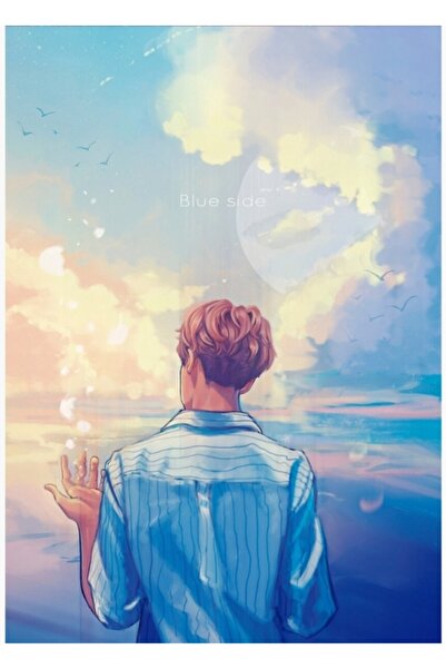 Universal Διακοσμητική ξύλινη αφίσα για το τραπέζι του κρεβατιού Μπλε Πλευρά ...