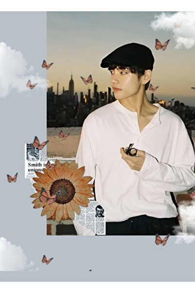 Universal Kim Taehyung Εκτυπωμένος πίνακας ζωγραφικής Ξύλινη αφίσα Διακοσμητι...