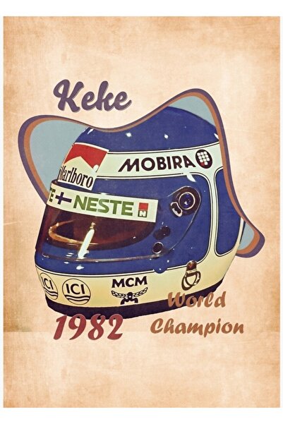 Universal Διακοσμητική ξύλινη αφίσα με ζωγραφική σε κράνος της Κέκε Ρόζεργκ