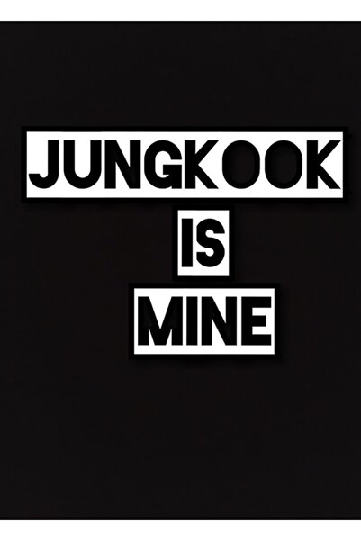 Universal Επιτραπέζια Ξύλινη Αφίσα Διακοσμητική Jungkook Benim Kod3918