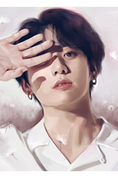 Universal Jungkook Ψηφιακό έργο τέχνης Ζωγραφική Ξύλινη αφίσα Διακοσμητική Κω...