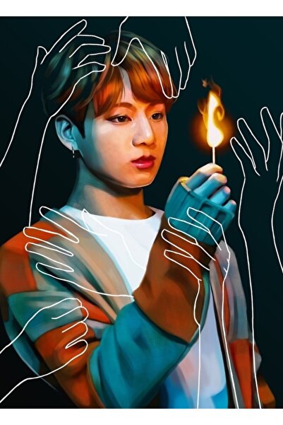 Universal Fă o dorință - Poster decorativ din lemn Jungkook Kod1786