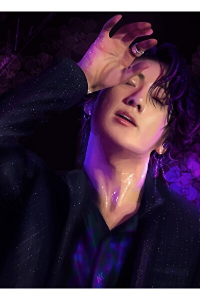 Universal Διακοσμητική ξύλινη αφίσα του Jungkook's Lotte Performance Painting...