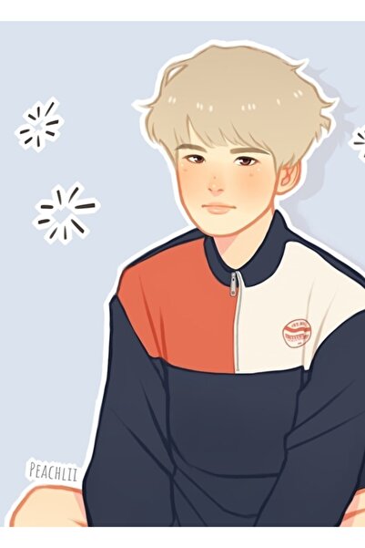 Universal Yoongi Pastel Blue Φόρμα Ξύλινη Αφίσα Διακοσμητική Ξύλινη Αφίσα Κωδ...