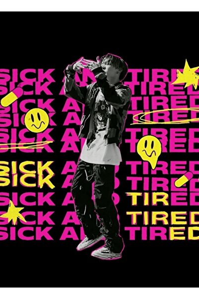 Universal Poster decorativ din lemn cu pictură J-hope Sick And Tired, Cod2221