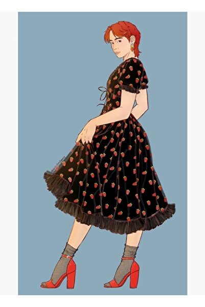 Universal Διακοσμητική Ξύλινη Αφίσα Τραπεζιού Çilek Tae Κωδ.4972