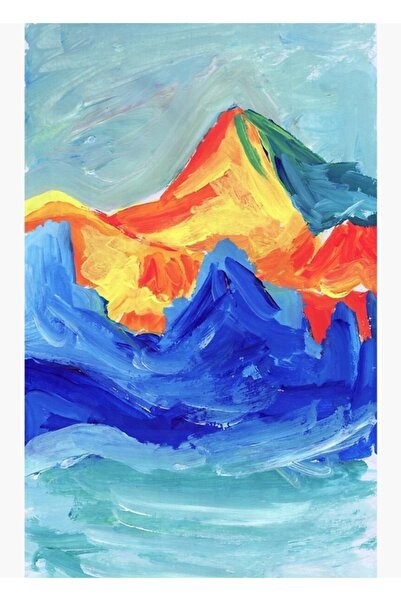 Universal Tablou oficial cu munte, poster din lemn decorativ Cod4929