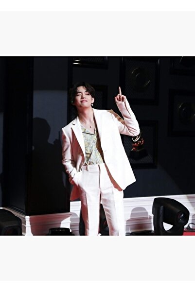 Universal Kim Taehyung (v) Hartă Baba Vibe Tablo Poster decorativ din lemn Co...