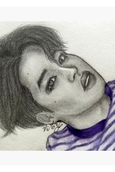 Universal Poster decorativ din lemn Jimin 5 Tablo Cod5501