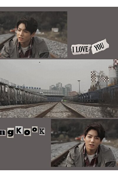 Universal Jungkook Estetik Tablo Ξύλινη Διακοσμητική Αφίσα Κωδικός 1018