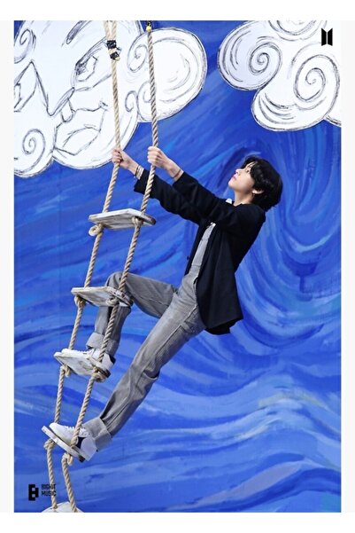 Universal (V) Kim Taehyung, Soul On:E Concept Photobook Painting Wooden Poste...