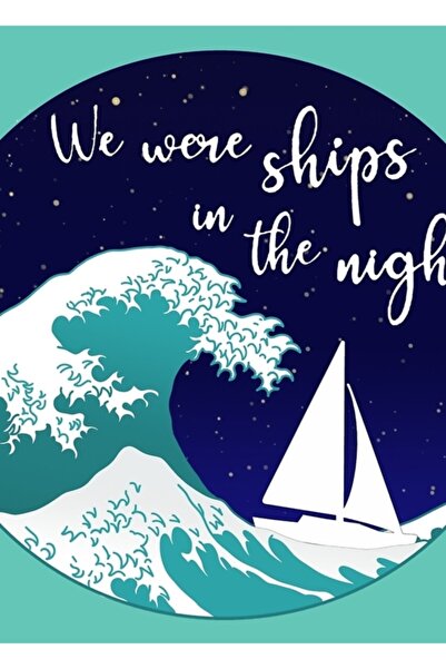 Universal Είμαστε τα πλοία της νύχτας Ξύλινη διακοσμητική αφίσα για το τραπέζ...