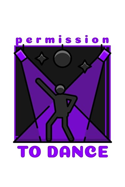 Universal Poster decorativ din lemn cu permisiunea de a dansa Cod3969