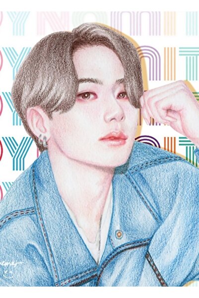 Universal Jungkook "dinamit" Πίνακας Εποχής, Ξύλινη Αφίσα, Διακοσμητικός Κωδι...