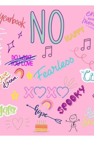 Universal Copie a unui poster decorativ din lemn cu pictură Doodle frumoasă C...