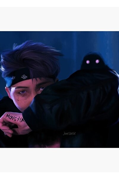 Universal Namjoon - Ξύλινη Διακοσμητική Αφίσα Τραπεζιού Monstur Κωδ.3176