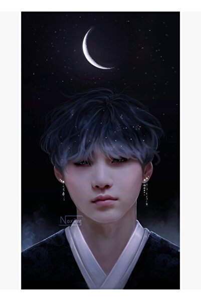 Universal 180309 Χρόνια πολλά Yoongi Ξύλινη διακοσμητική αφίσα για το τραπέζι...