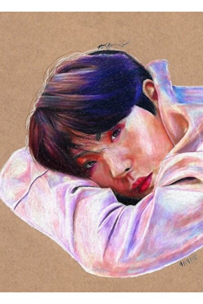 Universal Παστέλ Yoongi Ξύλινη Αφίσα Ζωγραφικής Διακοσμητική Κωδικός4147