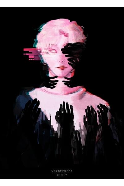 Universal Min Yoongi Dead Tablo Poster decorativ din lemn Cod3552