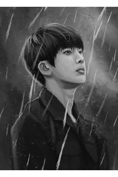 Universal Seokjin Painting Wooden Poster Decorative Code5422