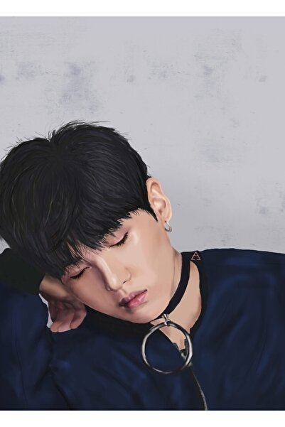 Universal Yoongi - Ξύλινη διακοσμητική αφίσα για μονόκλινο κρεβάτι Κωδικός1283