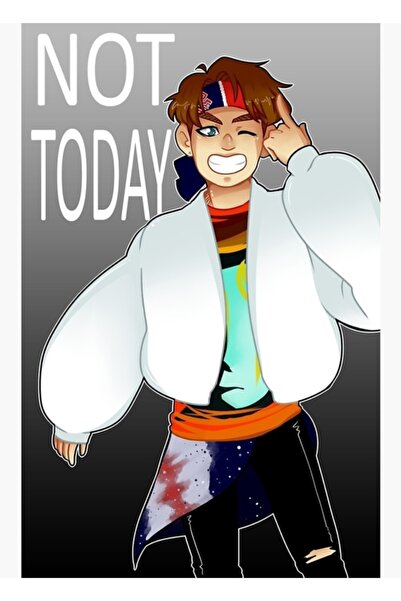 Universal V / Ταεχιουνγκ - Όχι Σήμερα Ξύλινη Αφίσα Τέχνης Διακοσμητική Κωδικό...