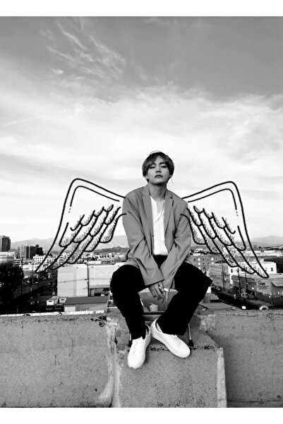Universal Kim Taehyung Wings Tablo Poster din lemn decorativ Cod2086