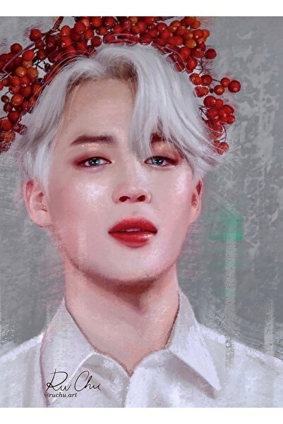 Universal Fructe de iarnă - Tablou Jimin Poster decorativ din lemn Cod2319