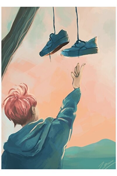 Universal Poster decorativ din lemn cu pictură Jimin de Ziua Primăverii Cod3308