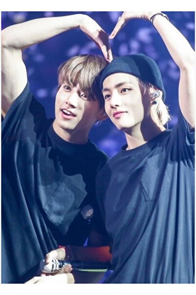 Universal Poster decorativ din lemn Taekook Tablo Cod5395