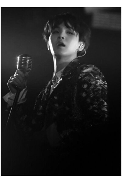 Universal Poster decorativ din lemn Yoongi Tablo Cod5585