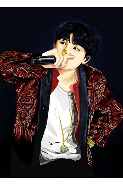 Universal Min Yoongi Ξύλινη Αφίσα Ζωγραφικής Διακοσμητική Κωδικός4850