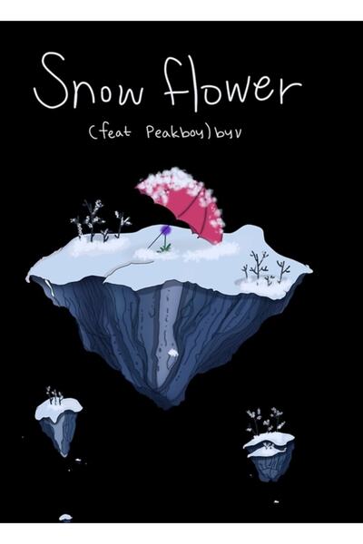 Universal Επιτραπέζια ξύλινη αφίσα Snow Flower Διακοσμητική Κωδικός4735