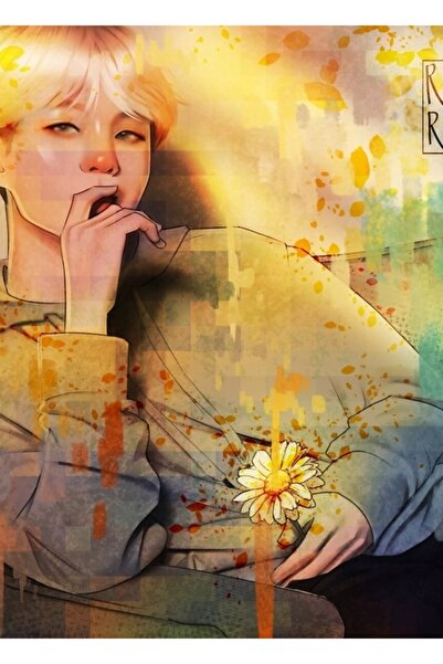 Universal Papatya - Poster decorativ din lemn Yoongi Kod3393