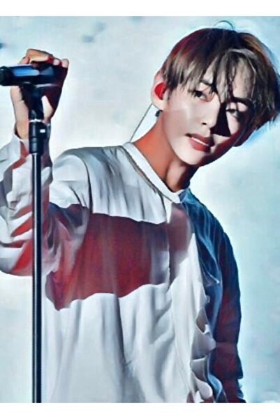Universal Tablou decorativ din lemn Taehyung, Poster, Cod5136