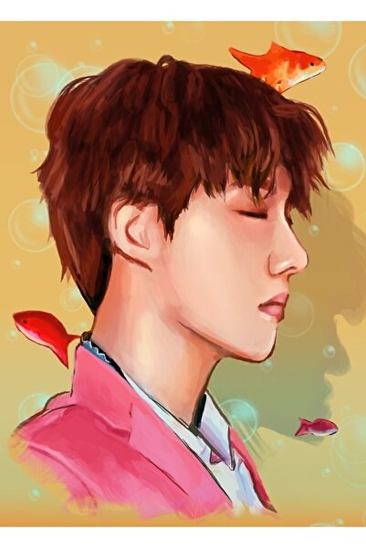 Universal Poster decorativ din lemn J-hope Kod5555