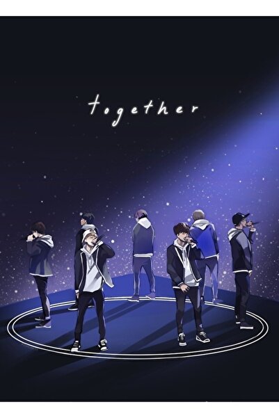 Universal # 3yearswithbts Ξύλινη Διακοσμητική Αφίσα Τοίχου Κωδικός3771