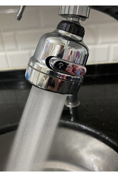 Arsimo Krom 3 Fonksiyonlu Mutfak Lavabo Başlığı 360 Derece Döner Musluk Ucu