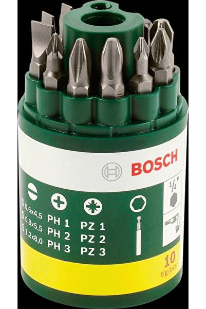 Bosch - 10 Parça Vidalama Ucu Seti (PH PZ S)