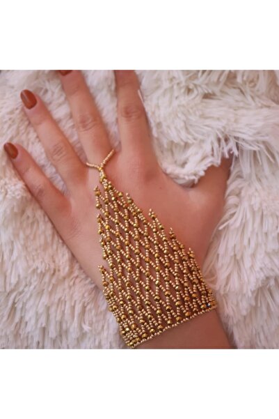 Handmade By HLY شاميران مصنوع يدويًا من الكريستال باللون الذهبي