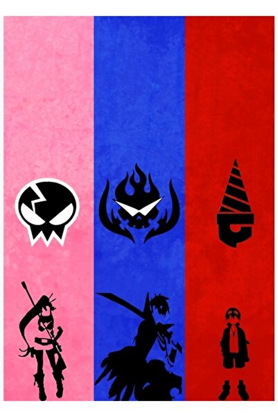 Universal Gurren Lagann - Tablou decorativ din lemn cu Yoko, Kamina și Simon,...