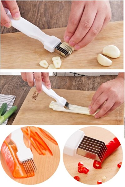 Genel Markalar Paslanmaz Çelik Sebze Dilimleyici Jülyen Doğrayıcı Sarımsak Se...