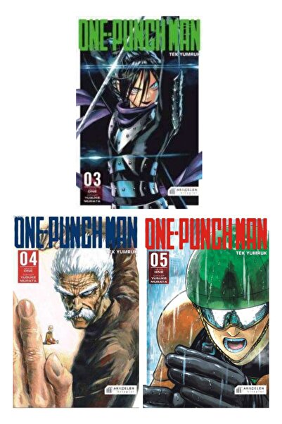 AKILÇELEN YAYINEVİ One Punch Man 3-4-5 Manga Seti 3'lü
