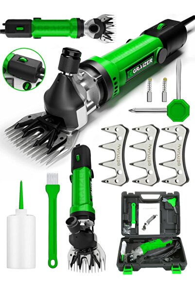 Graizer Alman 4200 W Devir Ayarli Bakir Sargili Çelik Şanzuman Koyun Keçi Kir...