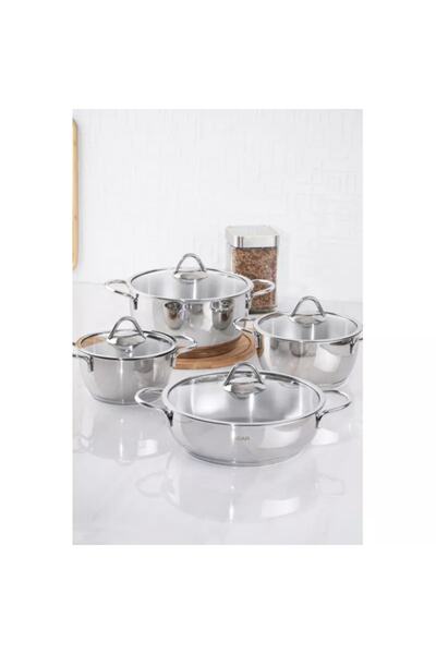 ACAR Karat Echo Çelik 8 Parça Tencere Seti Mstto031