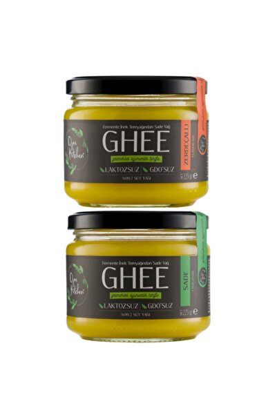 ojas kitchen 2 Li Sade & Zerdeçallı Ghee (sade Yağ) 2x 225 Gr - Laktozsuz Gdo...
