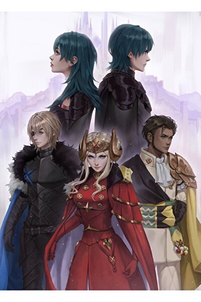 Universal Fire Emblem Three Houses Time Skip Poster Pictură Poster din lemn D...
