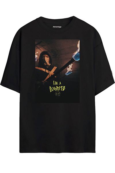 Advantage Tricou Bandito Oversize Black First Design - Tricou