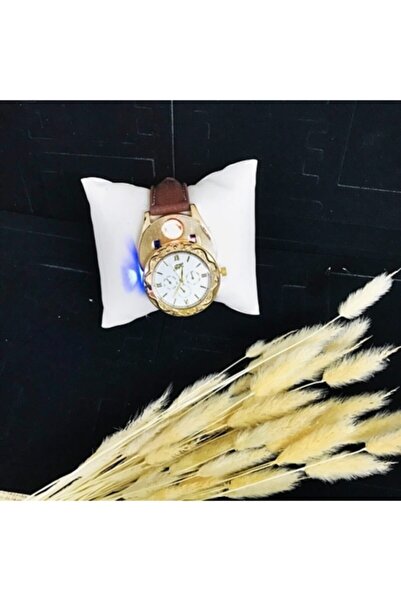 HEPBİMODA Metal Kol Saati Usb Şarjlı Çakmak Hem Saat Hem Çakmak